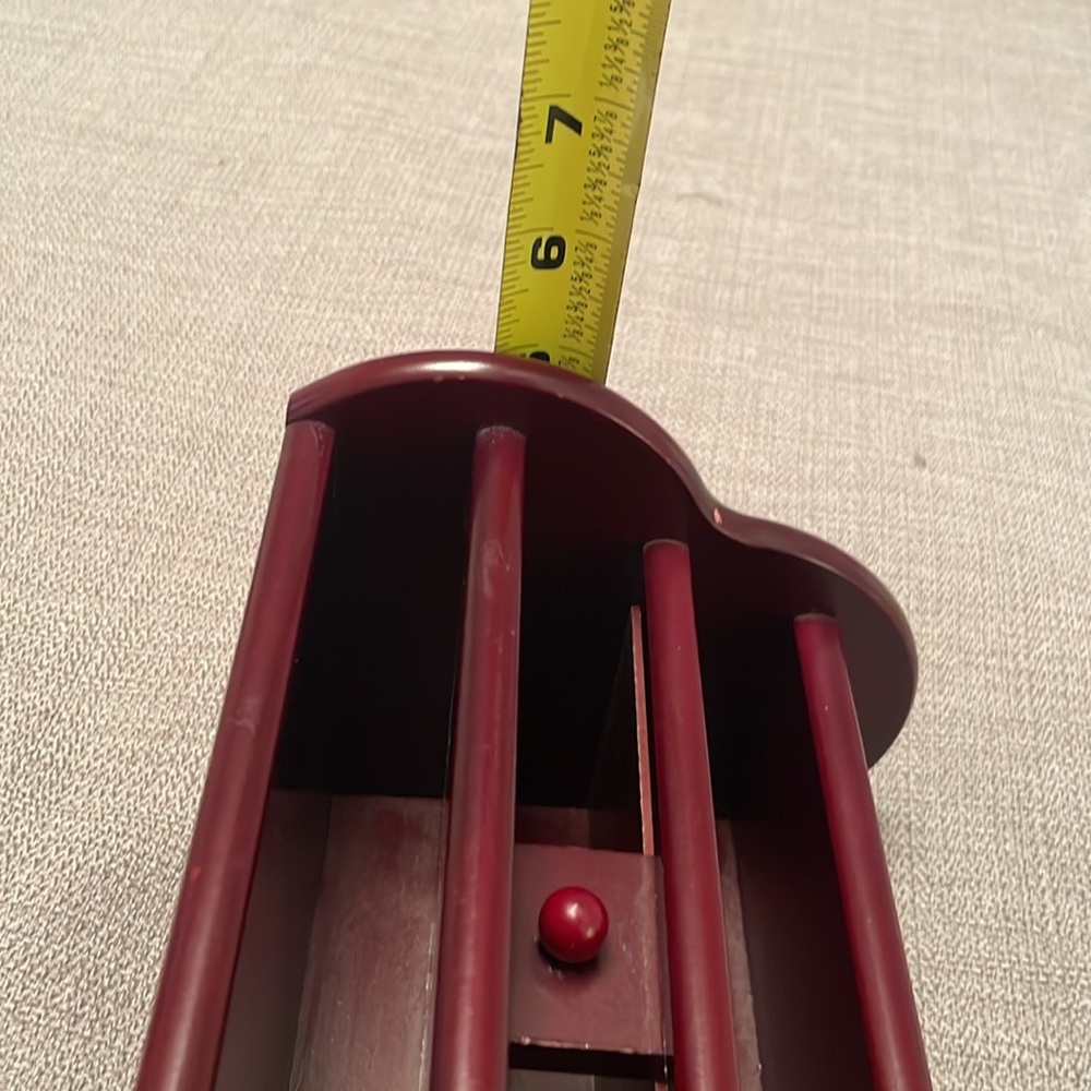 Tv Remote Control Caddy Holder or Desktop Organizer Cherry Wood Color - Picture 9 of 10
